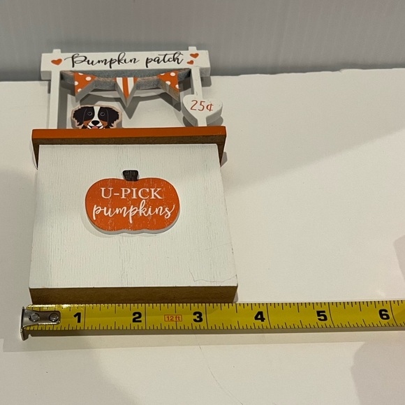 🍁🍁Adorable Wooden Fall Blocks- Set of 2- NWT - Picture 5 of 5